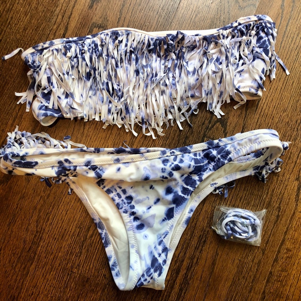 Victoria’s Secret Blue Tye Die Bikini